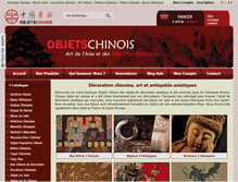 Tablet Screenshot of objetschinois.com